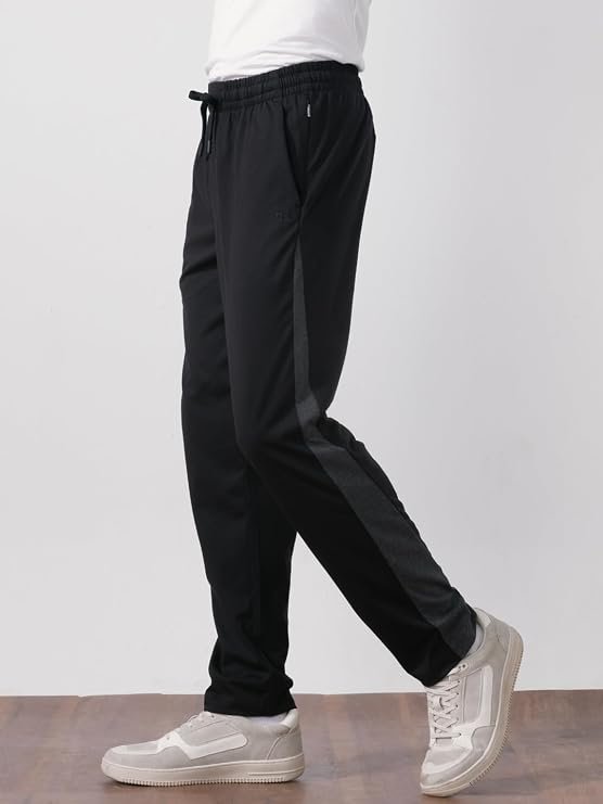 DAMENSCH Mens Joggers Track Pants, Cotton Blend Pants for Man, Hidden Side Zipper Pocket Men Trackpant, Pilling Proof Joggers Pant for Men